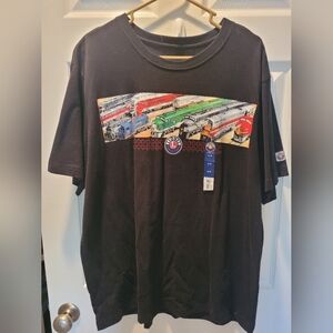 Men's Black Train Graphic Tee